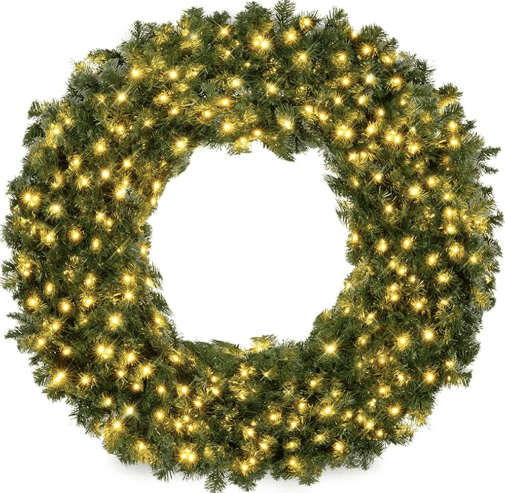 Neutral Holiday Decor - Wreath